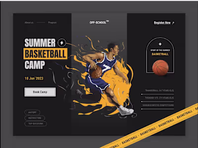 Just completed a dynamic and responsive Basketball Website b...