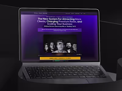 Premium Ghostwriting Course Sales Page Design