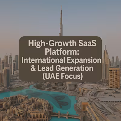 Digital Marketing Strategy for SaaS Expansion in UAE
