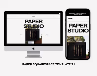 Onepage Web Portfolio for Agency