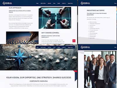 Admiral - Enterprise Consulting Website & CMS Development