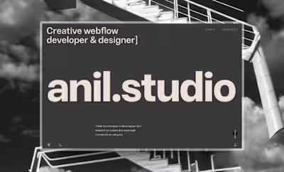 anil.studio - Unfinished 24' Portfolio. 