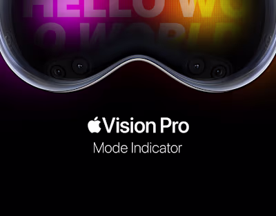 Vision Pro Mode Indicator Concept