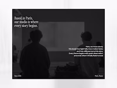 You can make good visuals only with typography