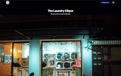 The Laundry Clique - Webflow Website