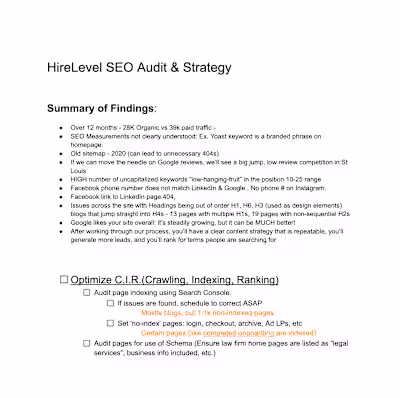 SEO Website Audit