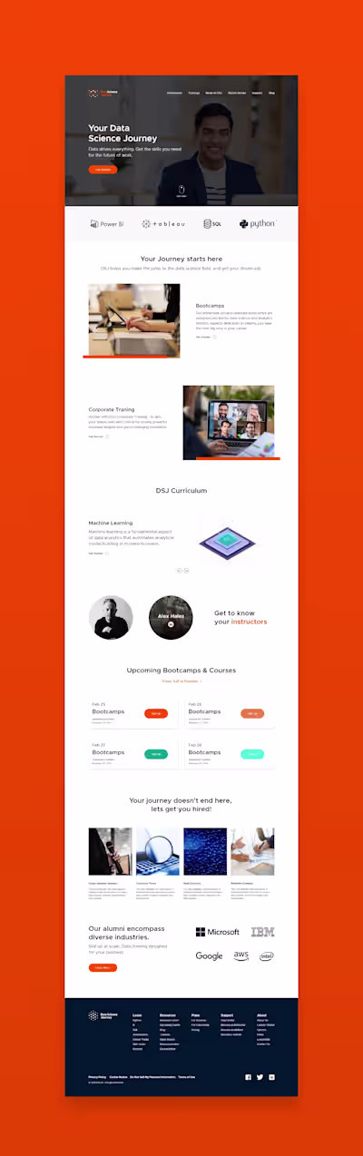 DSJ Website UI Design