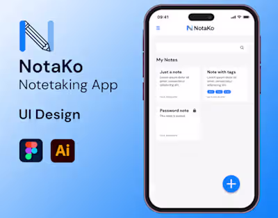 NotaKo: Simple Notetaking App on Behance