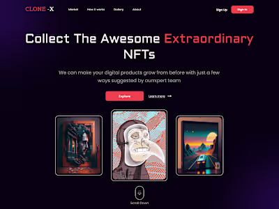 CLONE-X Landing Page