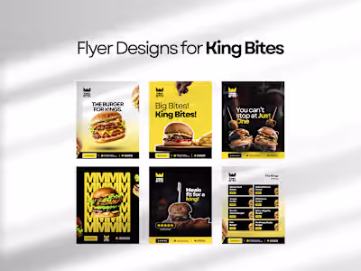 Social Media Designs for KingBites