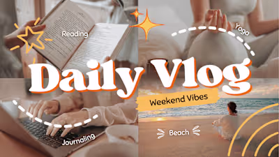 YouTube Thumbnail for a Yoga Channel (Daily Vlog)