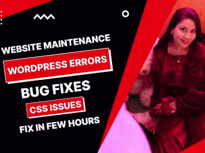 I will fix wordpress issues, website maintenance, wordpress help
