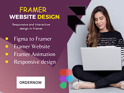 I will Create Stunning Framer Websites for You!