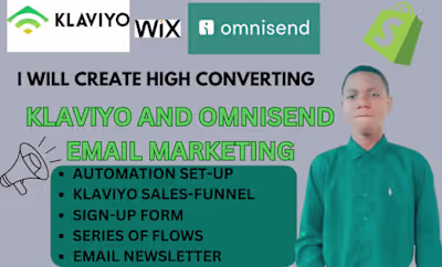 I will design klaviyo email marketing campaign, omnisend email …