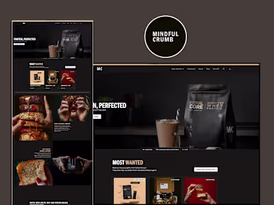 Mindful Crumb E-commerce Product Page Development