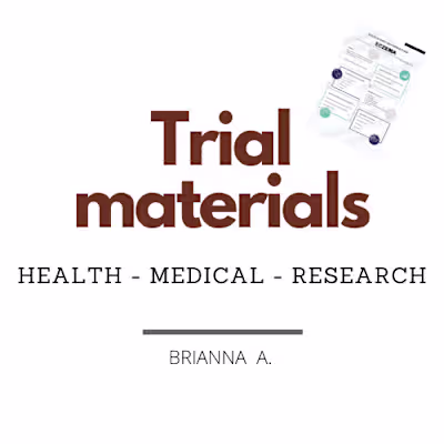 Submission of trial materials
