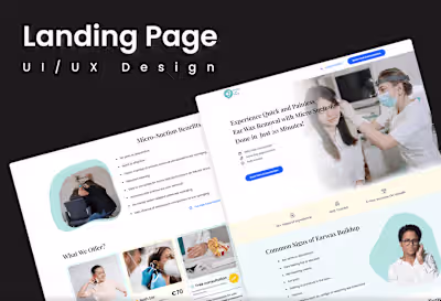 Revive & Clear Landing Page Design