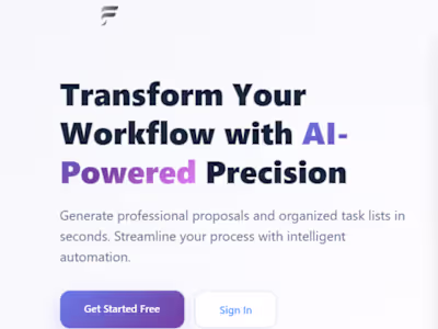 Flomodo AI-Driven Platform Development