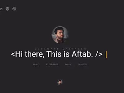 Aftab’s Portfolio