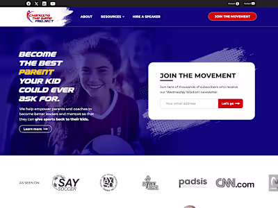 Changing the Game Web Design