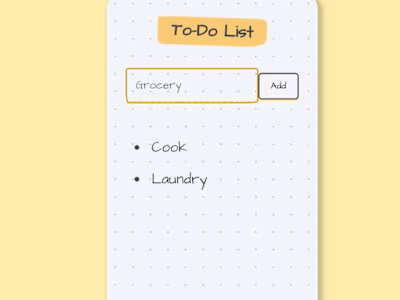 To do list