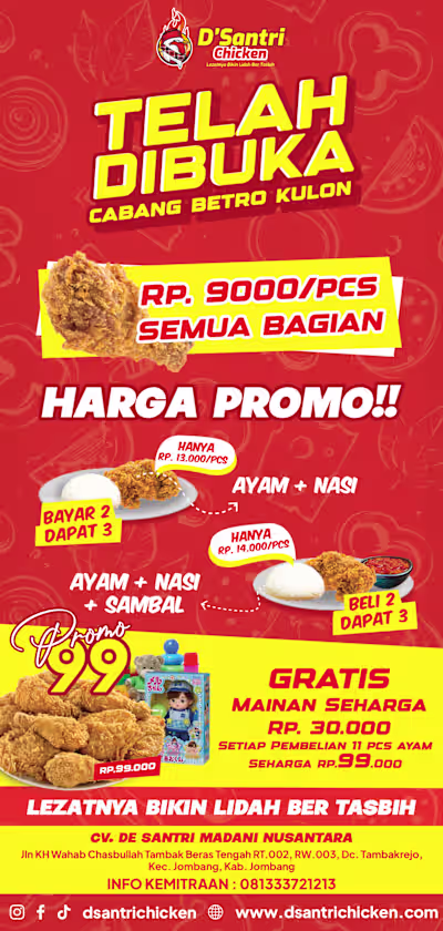 Poster Design for D'Santri Chicken