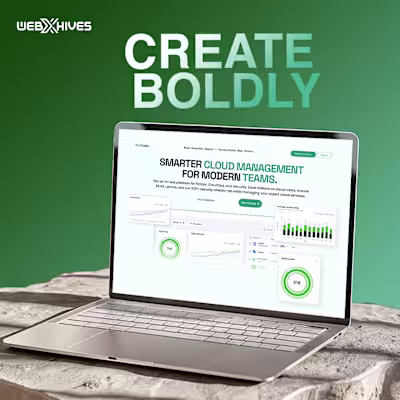 Create Boldly. Build Smarter. Designed a high-conversion Saa...