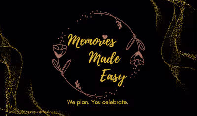 Business Card for an Event Management Company