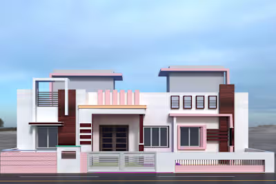 Modern house front elevation 