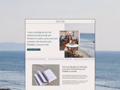 Framer Website Design for A Remote Career Coach