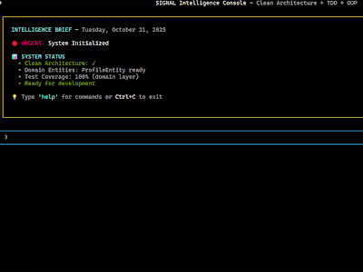 🧩 Signal Intelligence Console — My Experimental AI-Powered ...