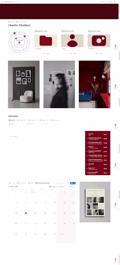 Designing a Notion template tailored