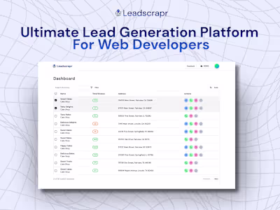 leadscrapr - saas landing page