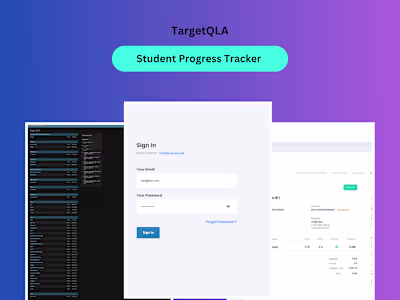 Target QLA Advanced student learning and tracking app
