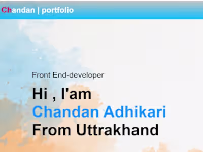 Professional Portfolio Website with HTML, CSS, and Javascript