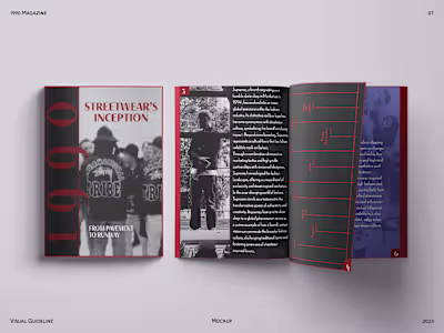 BRAND VISUAL IDENTITY FOR 1990 MAGAZINE 