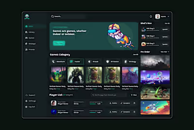 A Seamless Gaming Ecosystem: A UI/UX Design in Figma