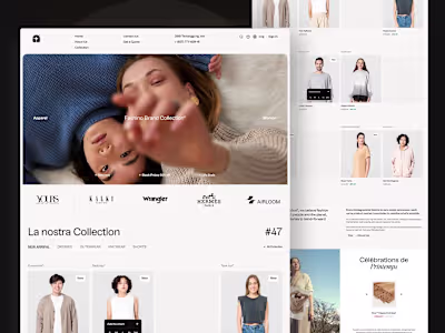 Fashion - Landing Page Design Animation