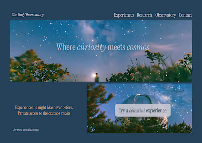 Premium Astronomical experience center