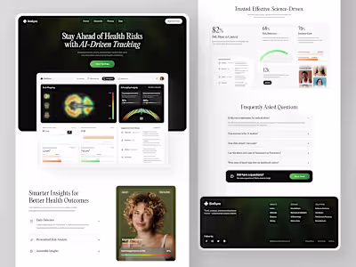 Healthcare Landing Page – UI/UX Design & Development