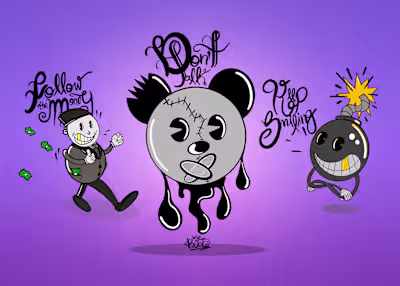 30's Illustrations Concept
