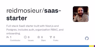 SaaS Starter for Multi-Tenant Applications