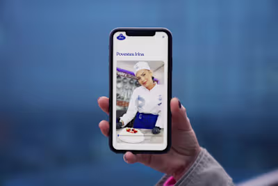 Developed a captivating mobile "About" section for Cofetăria...