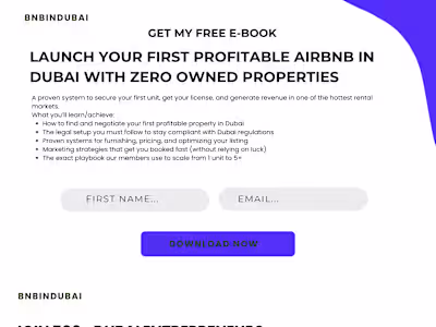 BNB Landing Page for Course Conversion