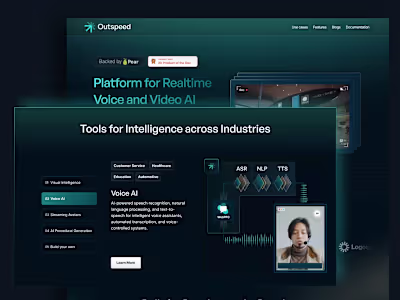 Brand + Website for Outspeed - Realtime Voice and Video AI