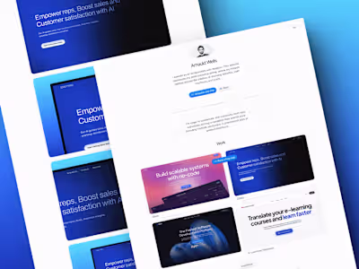 OneFolio - Portfolio Framer Template