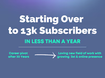 From Starting Over to 13k Newsletter Subscribers in Under 1 Year