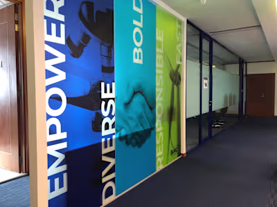 Corporate Mural and Backdrop Design