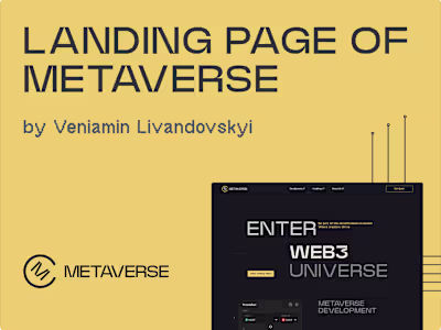 UI Design of landing page