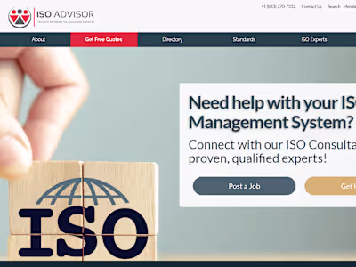 ISOADVISOR Website Transformation: Elevating Design and SEO